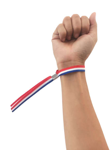 Bracelet ruban réutilisable Made in France