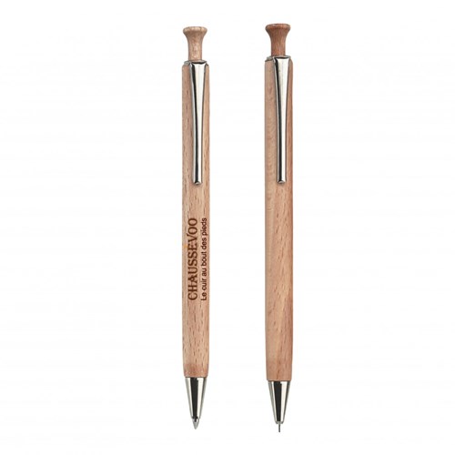 Set de 2 stylos bille en bois Made in Europe - Forest Set