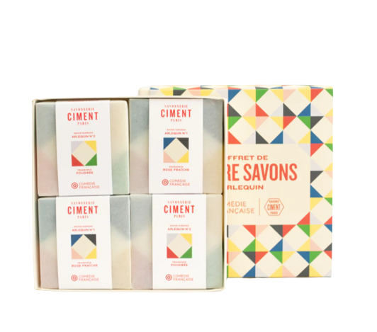 Coffret de 4 savons solides bio Made in France