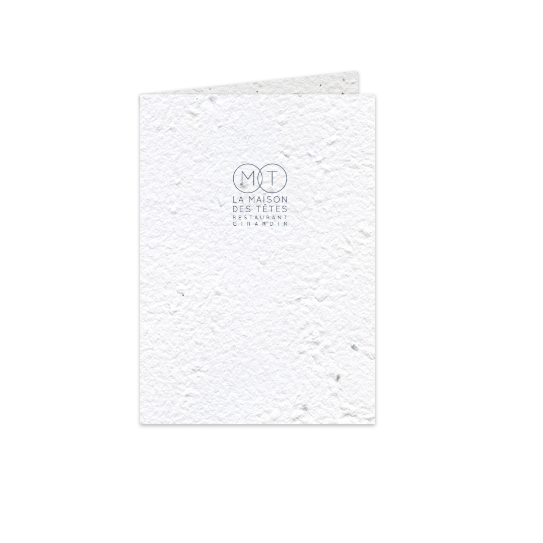 Carte 2 volets ensemencé en plusieurs formats Made in France - 3