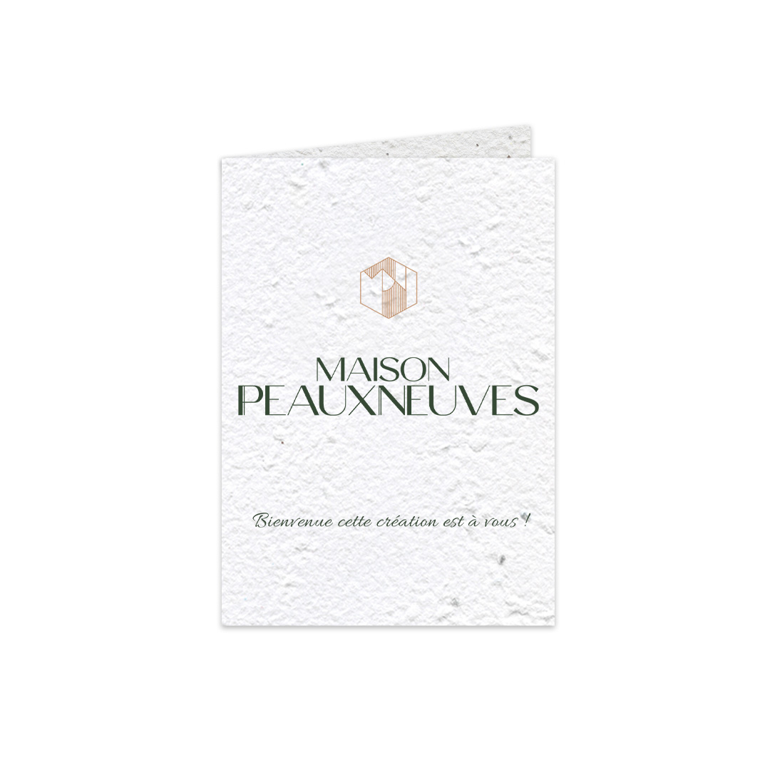 Carte 2 volets ensemencé en plusieurs formats Made in France - 4