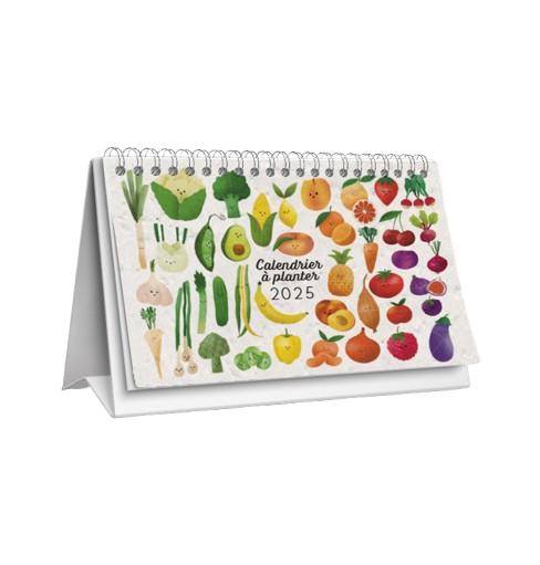 Calendrier chevalet à planter en papier ensemencé Made in France