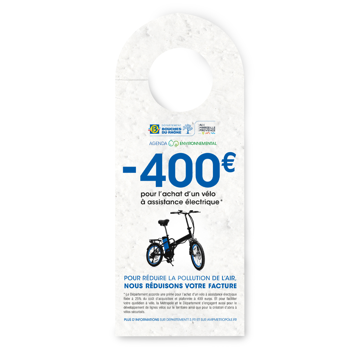 Accroche porte en papier ensemencé Made in France