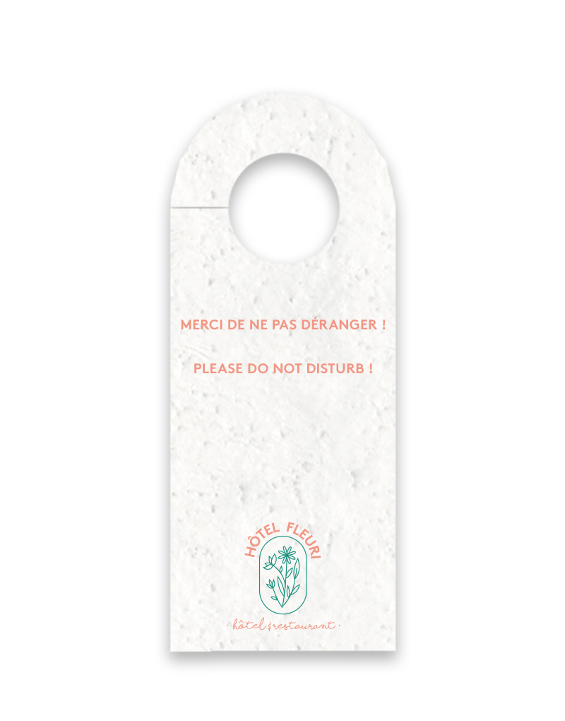 Accroche porte en papier ensemencé Made in France -