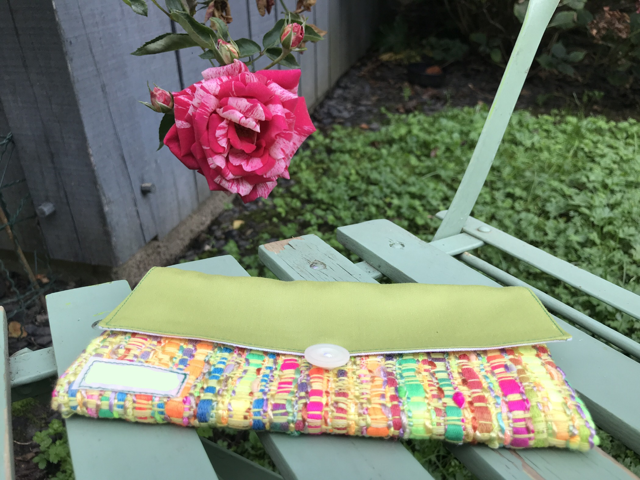 Pochette couture upcyclée Made in France -