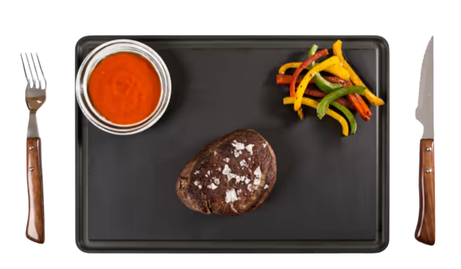 Planche à découper avec rigole personnalisable (37.7 x 27.7 cm) -