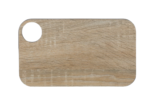 Planche à découper avec rigole personnalisable (20 x 15 cm)