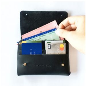 Portefeuille en cuir fabriqué à la main - Clément - 3