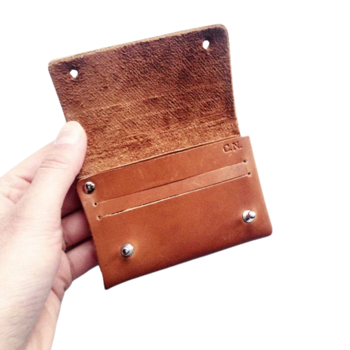 Portefeuille en cuir fabriqué à la main - Clément
