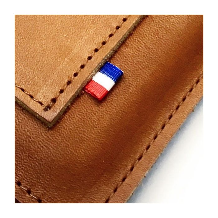 Housse pour ordinateur / tablette en cuir fabriquée à la main - Doudou -