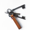 Porte-clés en cuir Made in France - Leo -