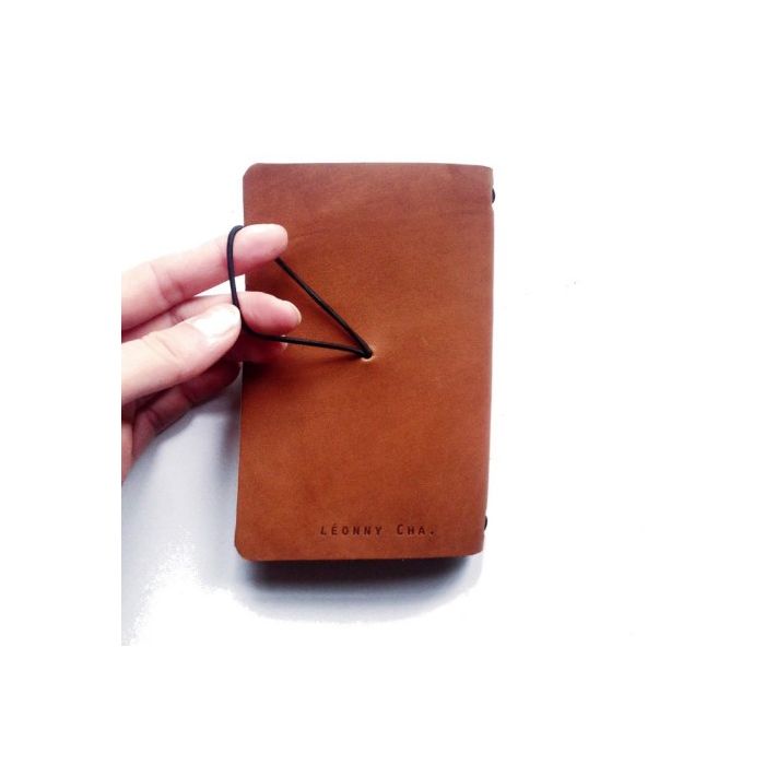 Carnet de note rechargeable en cuir Made in France - Colin -