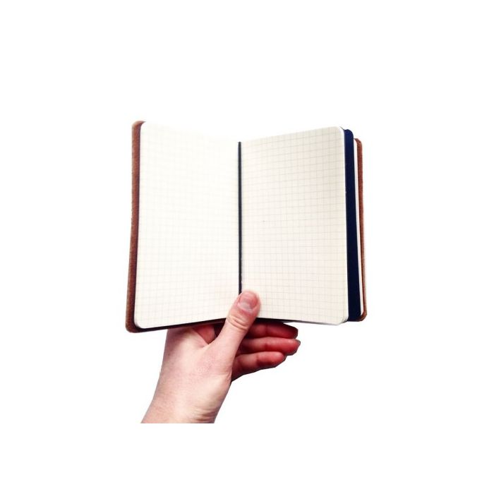 Carnet de note rechargeable en cuir Made in France - Colin -