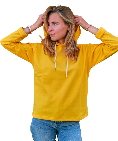 Sweat à capuche pour femme upcyclé Made in Europe