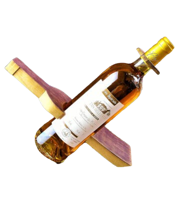 Présentoir bouteille en douelle de tonneau de vin - Made in France