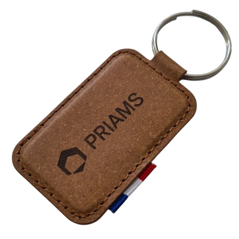 Porte-clés en cuir recyclé Made in France - 5