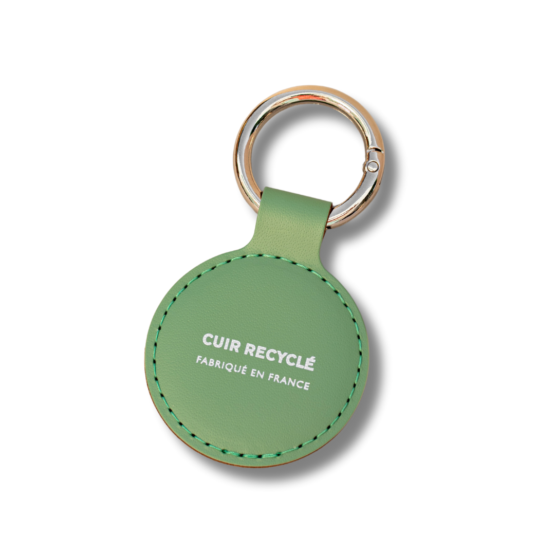 Porte-clés en cuir recyclé Made in France - 3