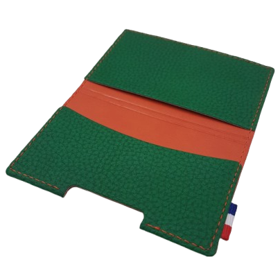 Porte-cartes en cuir recyclé Made in France - 3