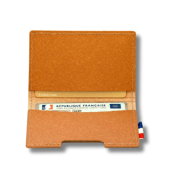 Porte-cartes en cuir recyclé Made in France - 2