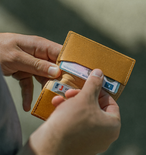 Porte-cartes en cuir recyclé Made in France - 7