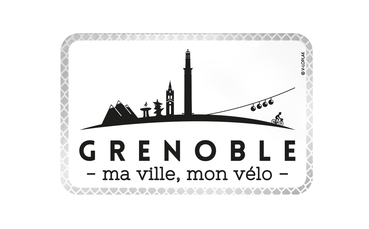 Plaque de vélo personnalisable Made in France