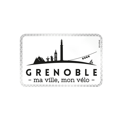 Plaque de vélo personnalisable Made in France
