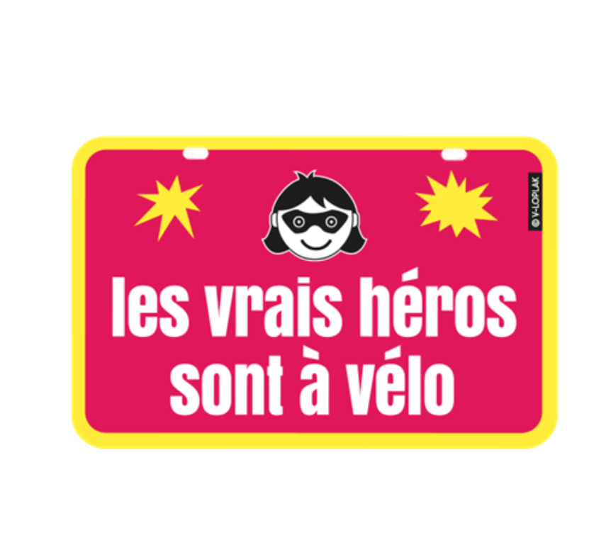 Plaque de vélo en aluminium Made in France