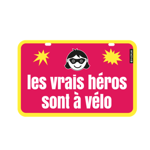 Plaque de vélo en aluminium Made in France
