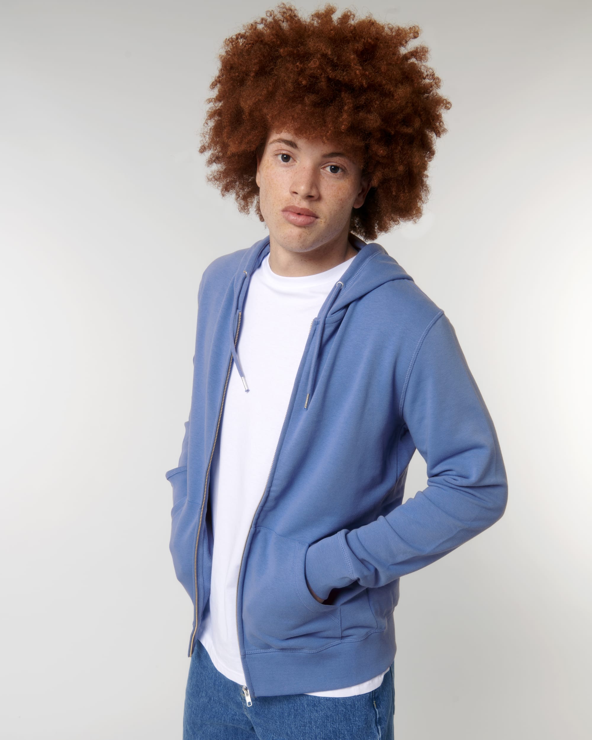 Sweat-shirt zippé à capuche unisexe - Connector -