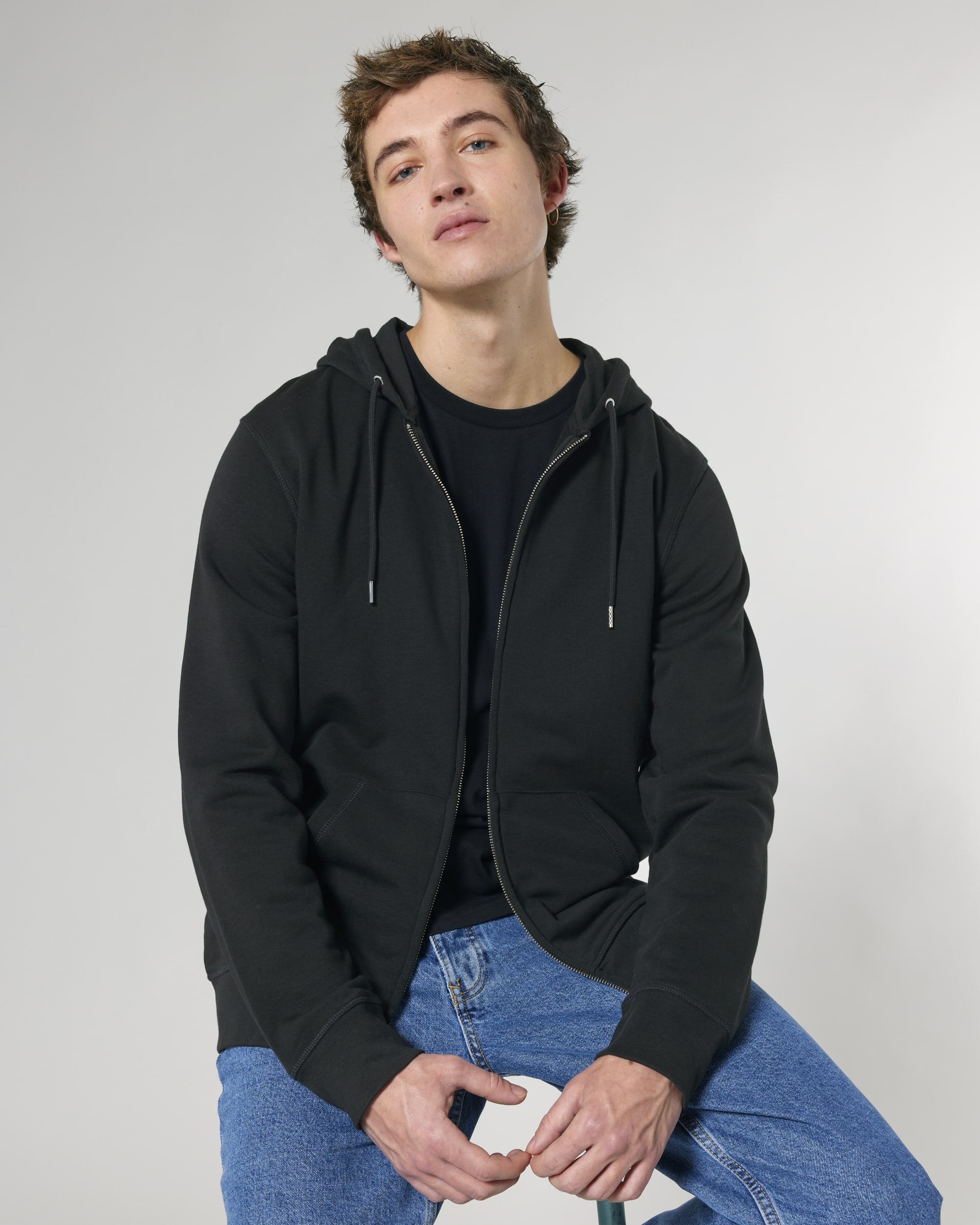 Sweat-shirt zippé à capuche unisexe - Connector -