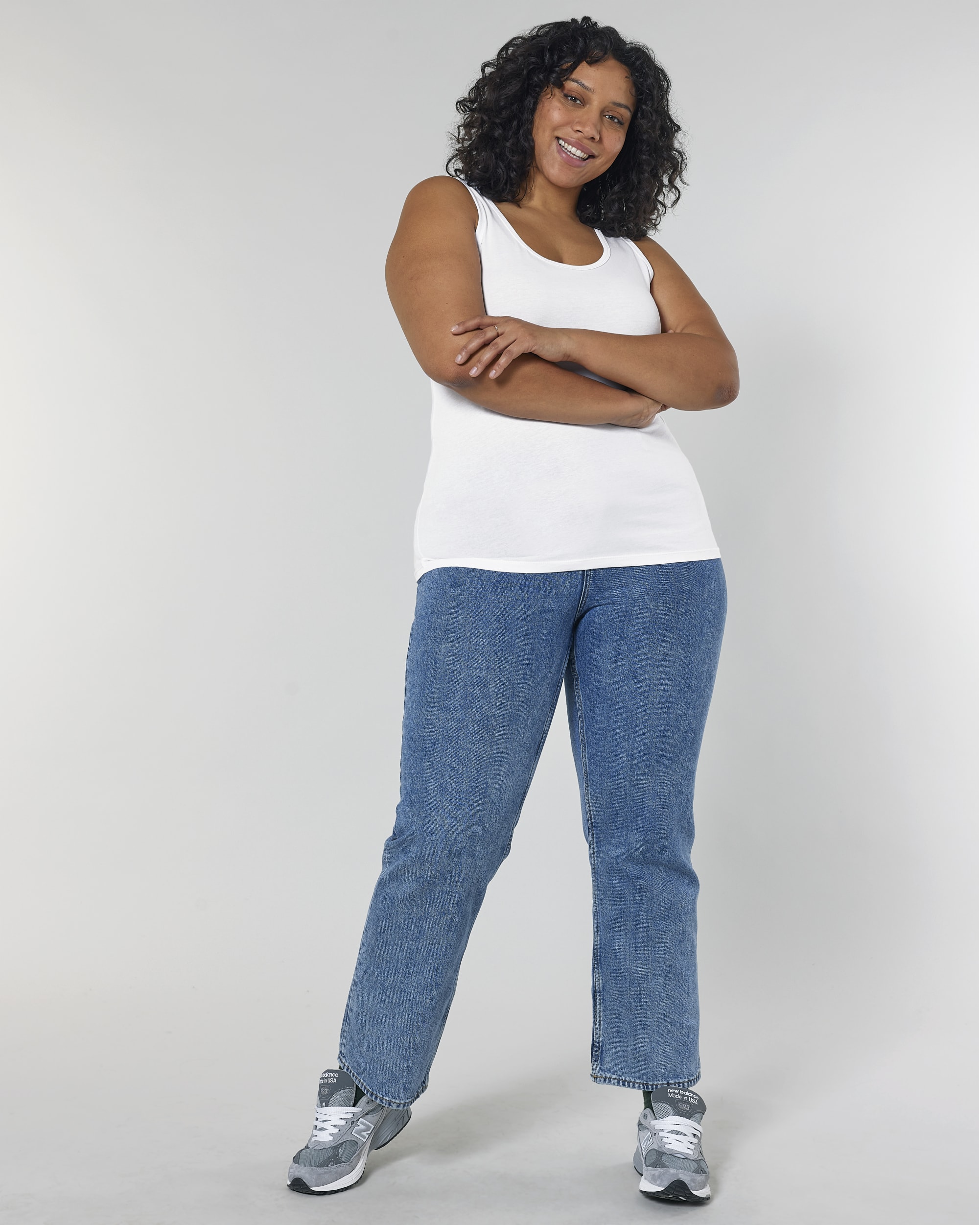 Débardeur cintré pour femme en coton bio -