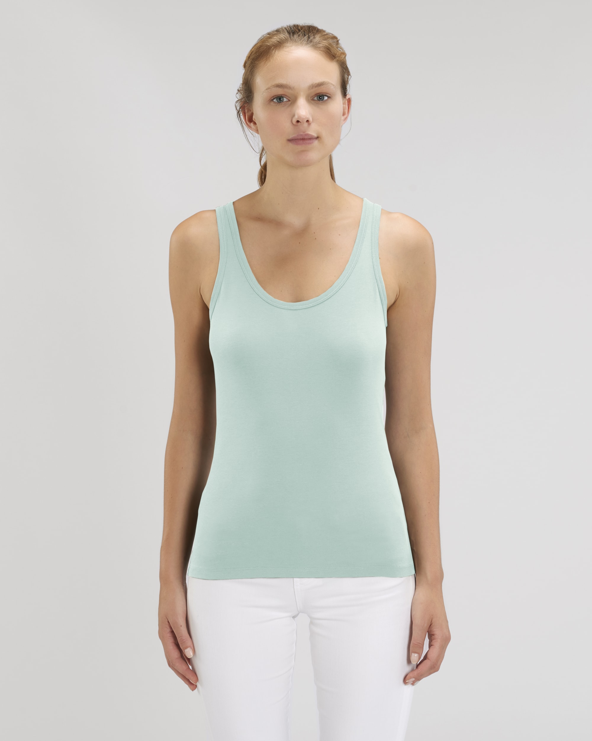 Débardeur cintré pour femme en coton bio -