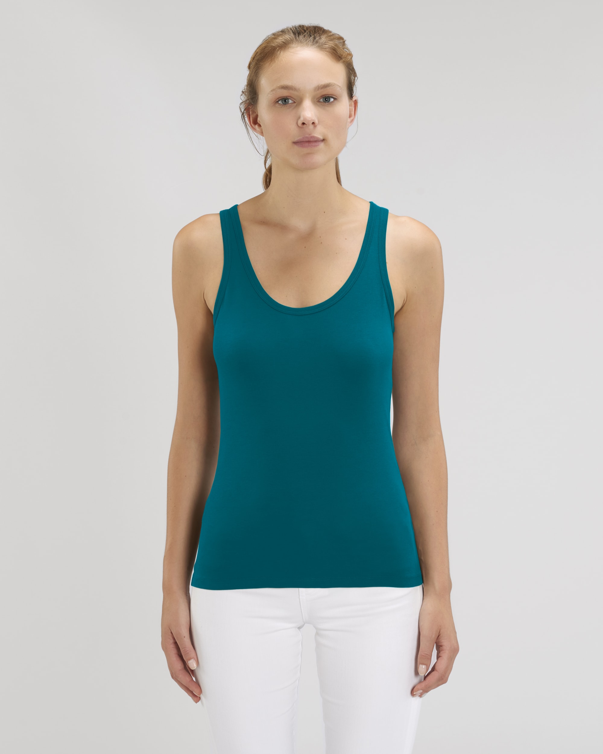 Débardeur cintré pour femme en coton bio -