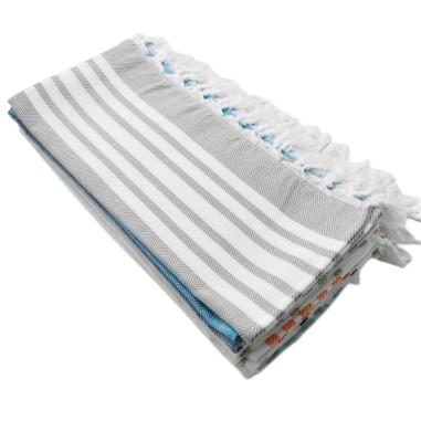 Mini fouta chevron capri en coton recyclé - 5