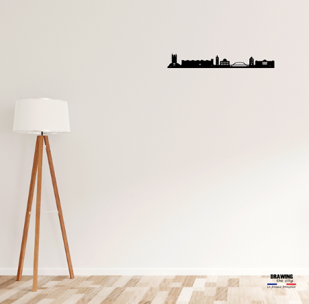 Skyline en résine acrylique recyclée Made in France -