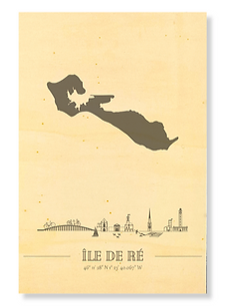 Affiche en bois Made in France -