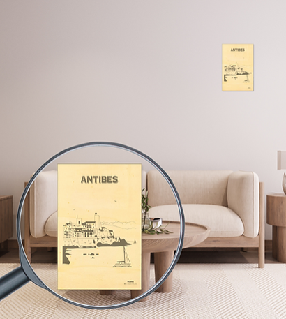 Affiche en bois Made in France -