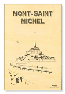 Affiche en bois Made in France