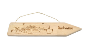 Pancarte en bois d'hévéa Made in France -