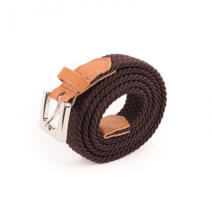 Ceinture en cuir tressée fine pour femme Made in France -