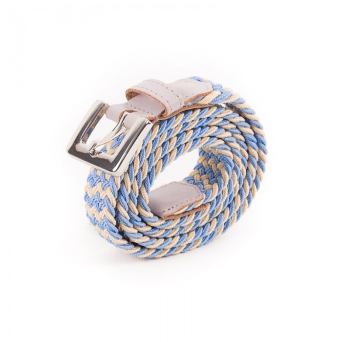 Ceinture en cuir tressée fine pour femme Made in France -