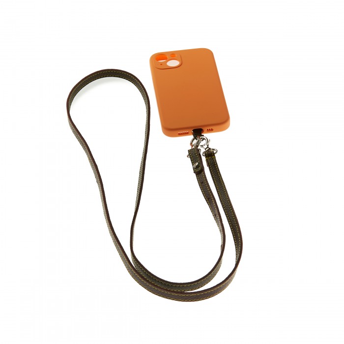 Lanière pour téléphone en cuir fin Made in France -