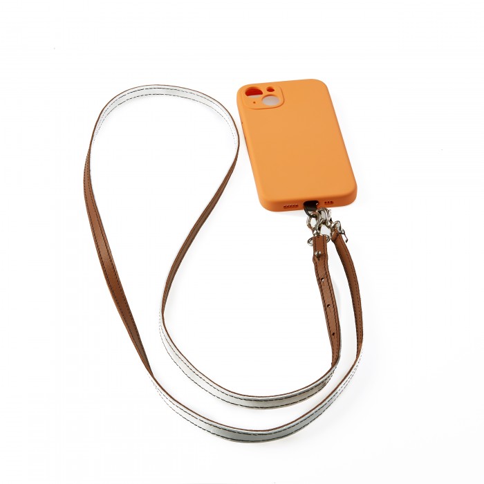 Lanière pour téléphone en cuir fin Made in France