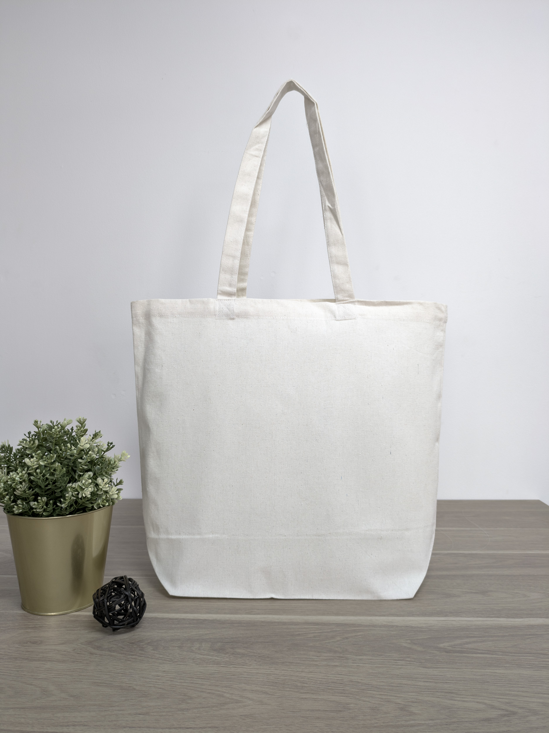 Sac cabas en coton recyclé certifié GRS - 280 gr - 5