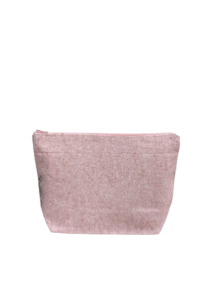 Trousse en coton recyclé avec zip certifié GRS - 280 gr