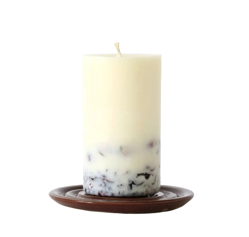 Grande bougie cylindrique artisanale Made in France