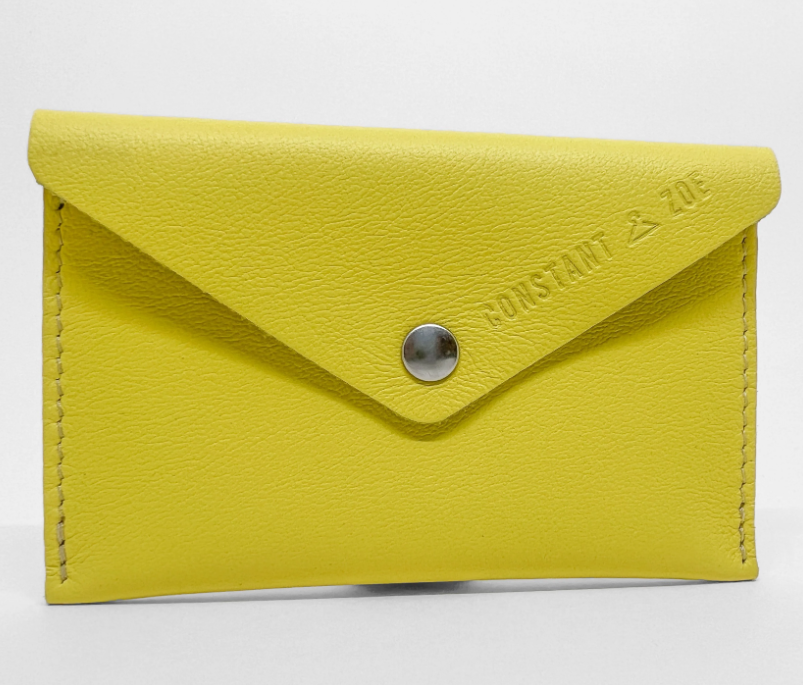 Porte-cartes en cuir upcyclé Made in France - Leon -