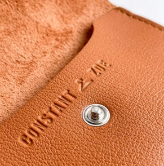 Porte-cartes en cuir upcyclé Made in France - Leon -