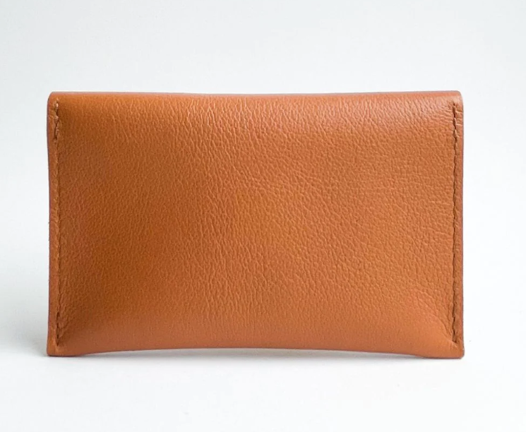 Porte-cartes en cuir upcyclé Made in France - Leon -