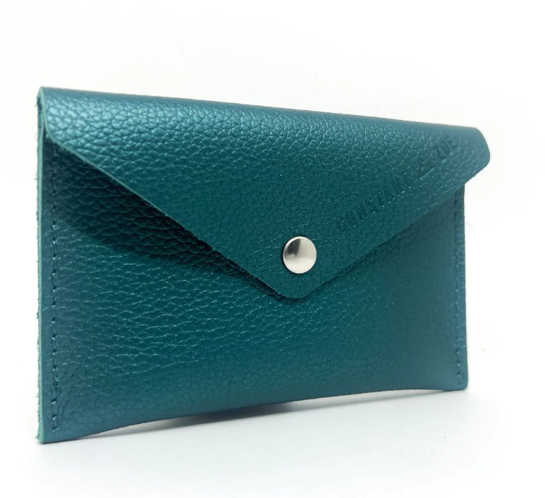 Porte-cartes en cuir upcyclé Made in France - Leon -